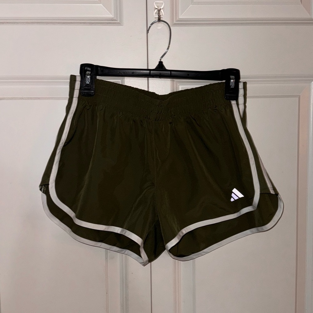Green Adidas Running Shorts